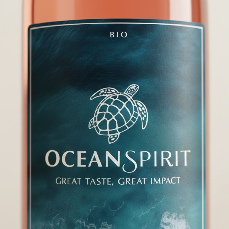 Ocean Spirit Rose Etikett